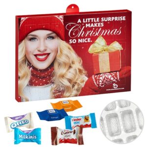 Calendrier A. Premium RS Choco Cube, Milka, Kinder chocolat, Kinder bueno