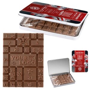 Calendrier A. boîte décorative MINI – chocolat personnalisable