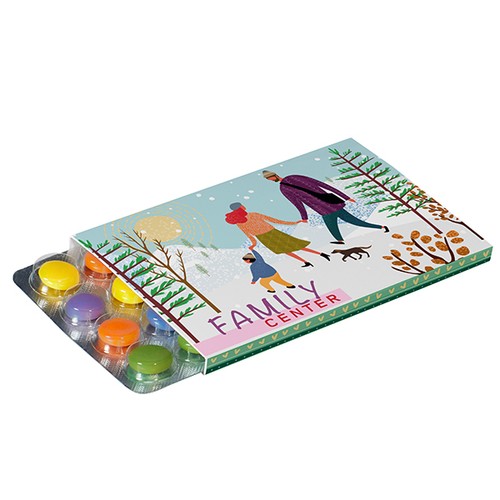 Etui promo pour blister bonbons chocolat
