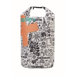Sac étanche de 10 L en tissu ripstop polyester recyclé (rPET), design à 360°