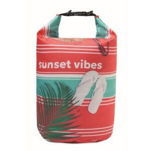 Sac étanche de 10 L en polyester recyclé (rPET) avec votre design à 360°