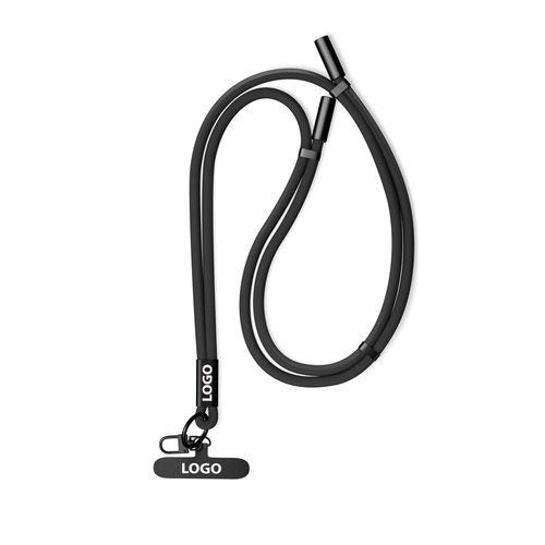Câble de charge et de transfert de données Type C vers Type C ajustable, 60W, avec lanyard et porte-téléphone – Image 2