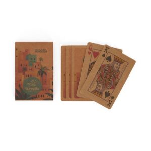 54 Cartes de jeu recyclées, votre dessin sur 1 face