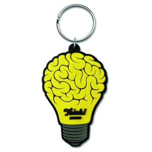  Porte-clés en PVC de forme personnalisée avec votre logo sur une face