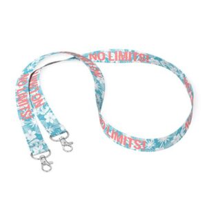 Lanyard en polyester recyclé (rPET) sublimé avec 2 clips