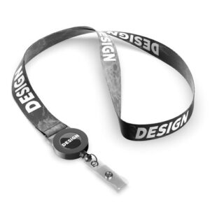 Cordon enrouleur de badge en sublimation Polyester recyclé (rPET)