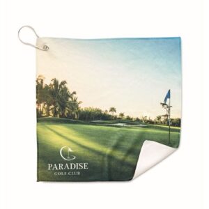Serviette de golf Polyester recyclé (rPET) en quadri