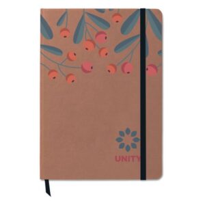 Carnet à couverture rigide en papier recyclé A5 avec feuilles imprimées selon votre design