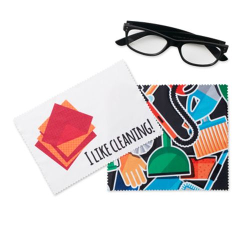 Lingette 200gsm en microfibre en quadrichromie (17x15cm) – Image 2