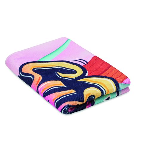 Serviette de plage quadri en polycoton 300/350 g/m² – Image 2
