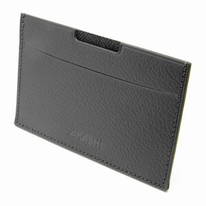 PORTE CARTE GRISE & DOCUMENTS CUIR RECYCLÉ GRIS
