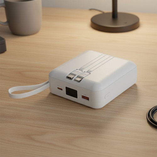HEIHO - Batterie Powerbank 10,000 mAh avec câbles intégrés à charge rapide 22,5W – Image 6