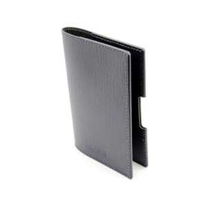 PORTE-PASSEPORT / CARTE GRISE / ASSURANCE CUIR RECYCLÉ GRIS