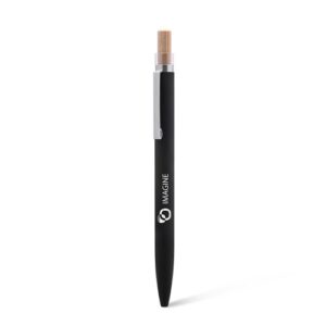 BAAM - Stylo à bille en aluminium recyclé, bambou FSC® et ABS recyclé