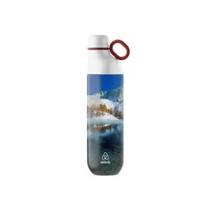 HOOKIPA L - 360° - Bouteille et gobelet 2 en 1 (750 ml / 620 ml) Double paroi en acier inoxydable recyclé et ABS