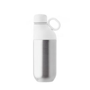 HOOKIPA M - Bouteille et gobelet 2 en 1 (500 ml / 370 ml) Double paroi en acier inoxydable recyclé et