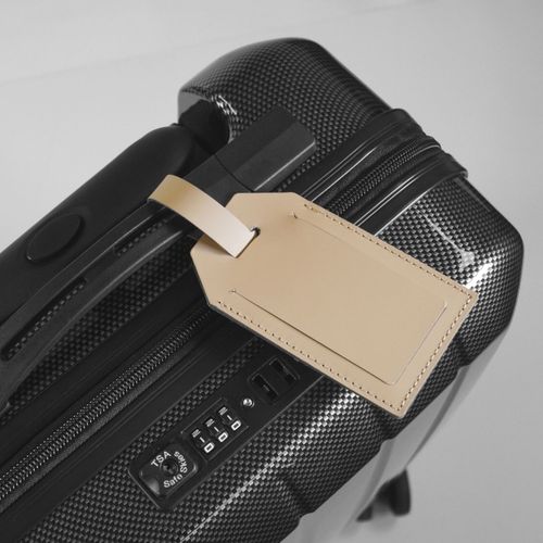 Etiquette bagage cuir régénéré MILOU – Image 2