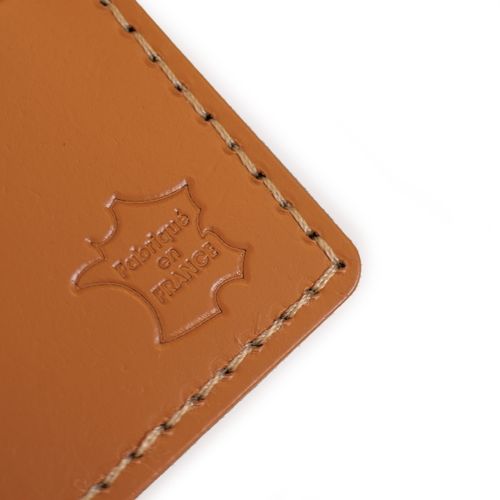 Etiquette bagage cuir régénéré MILOU – Image 3