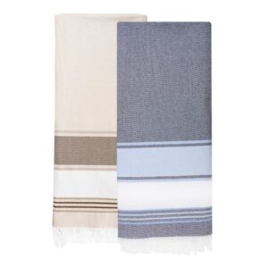 Fouta serviette polycoton recyclé 470g MARINA