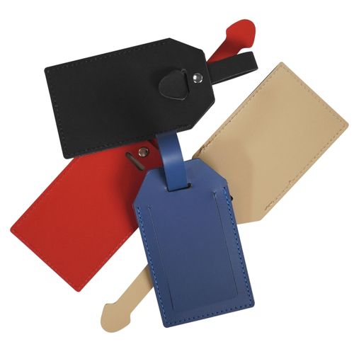 Porte-étiquette bagage cuir régénéré – Image 5
