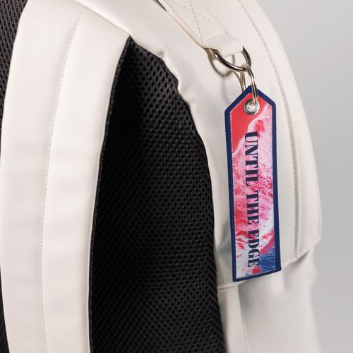 Porte-clés imprimé en quadrichromie avec extrémité triangulaire – Image 3