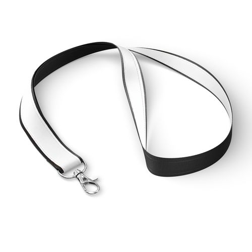 lanyard en polyester avec superposition de satin sublimé – Image 3