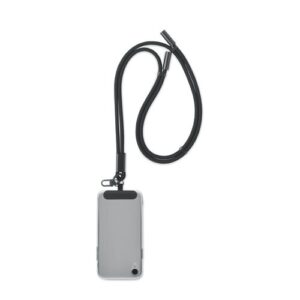 Câble de charge et de transfert de données Type C vers Type C ajustable, 60W, avec lanyard et porte-téléphone
