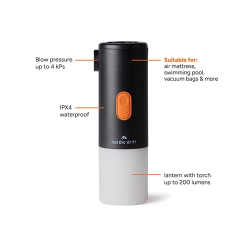 Lampe de camping avec pompe à air Nordic Drift Titan – Image 3