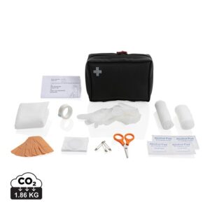 Set de premiers secours en PU nubuck recyclé RCS