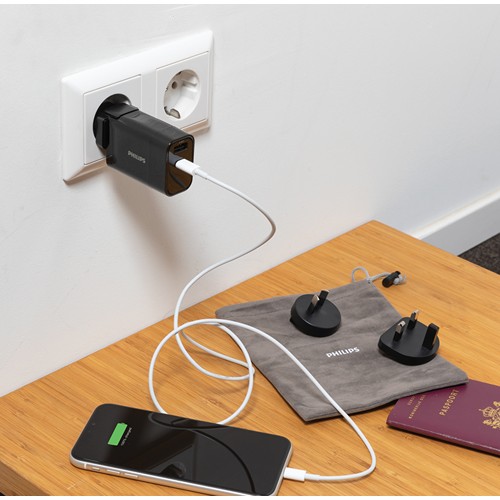 Chargeur USB de Voyage Philips, USB 30W Ultra Rapide – Image 7