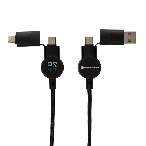 Câble Oakland 6-in-1 à charge 45W en plastique recyclé RCS – Image 8