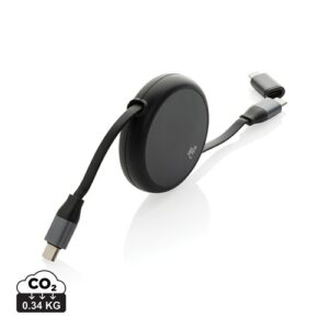 Câble rétractable 240W 2-en-1 en aluminium RCS Terra
