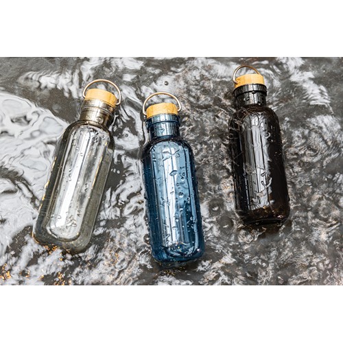 Bouteille 680ml en rPET RCS, couvercle en bambou – Image 9