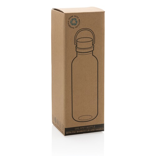 Bouteille 680ml en rPET RCS, couvercle en bambou – Image 11