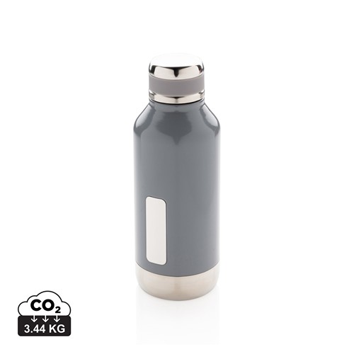 Bouteille étanche avec plaque