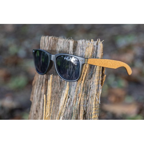Lunettes de soleil en PC recyclé GRS avec liège – Image 6
