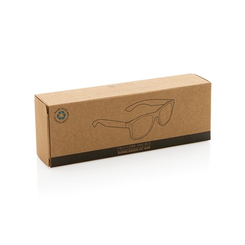 Lunettes de soleil en PC recyclé GRS avec liège – Image 8