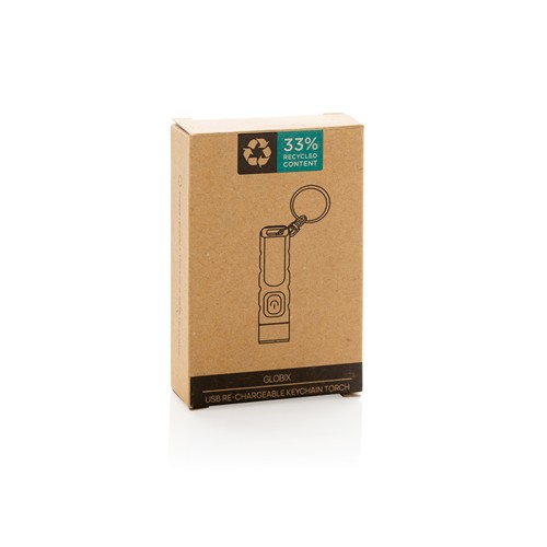 Porte-clés lampe torche charge USB en plastique RCS Globix – Image 9