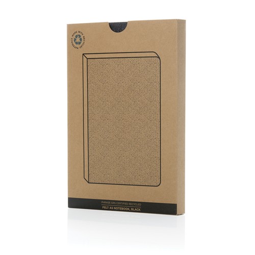 Cahier A5 en feutre recyclé certifié GRS Phrase – Image 10