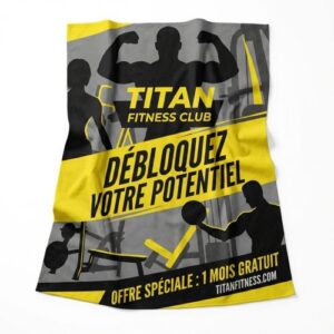 Serviette velours 80 x 160 cm
