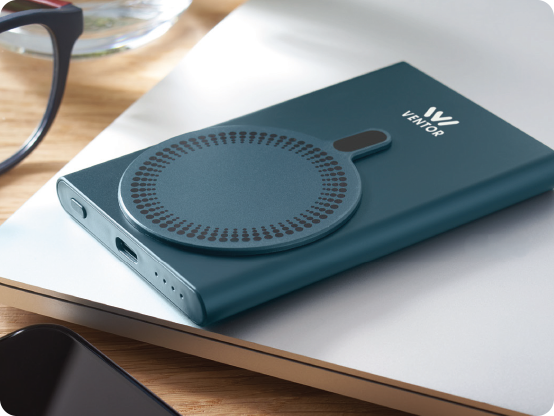 Batterie externe magnétique personnalisée – technologie et mobile publicitaires