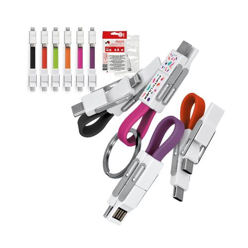 CÂBLE DE CHARGE RAPIDE (20 W) ET TRANSFERT DE DONNEES 6 EN 1