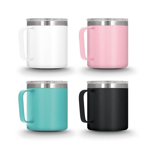 MUG ISOTHERME DOUBLE PAROI INOX AVEC COUVERCLE – Image 2