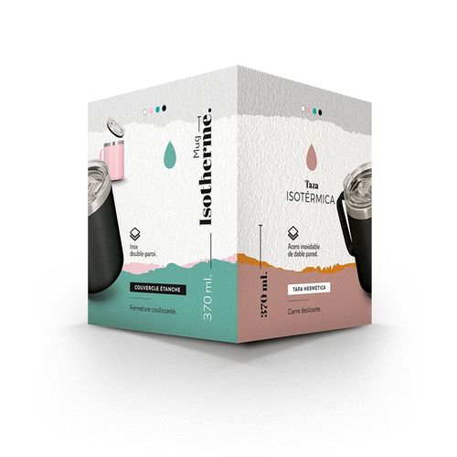 MUG ISOTHERME DOUBLE PAROI INOX AVEC COUVERCLE – Image 5