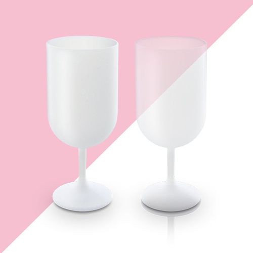 VERRE A PIED EN PLASTIQUE REUTILISABLE (PP) 18 cl RAS BORD – Image 2