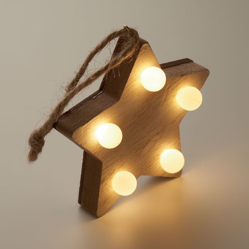 LALIE Étoile en bois avec lumières – Image 6