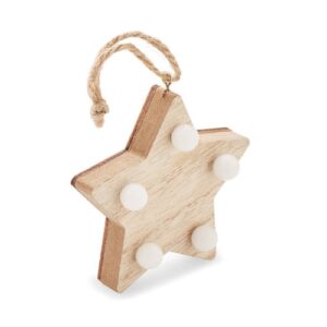 LALIE Étoile en bois avec lumières