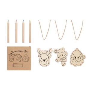 FUNCOOL Décorations en bois à dessiner