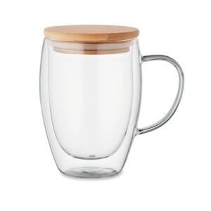TIROL Mug en verre double paroi 350ml