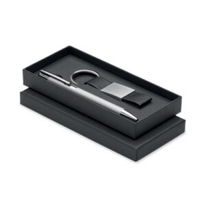 ESCRI SET Set stylo à bille et porte-clés en